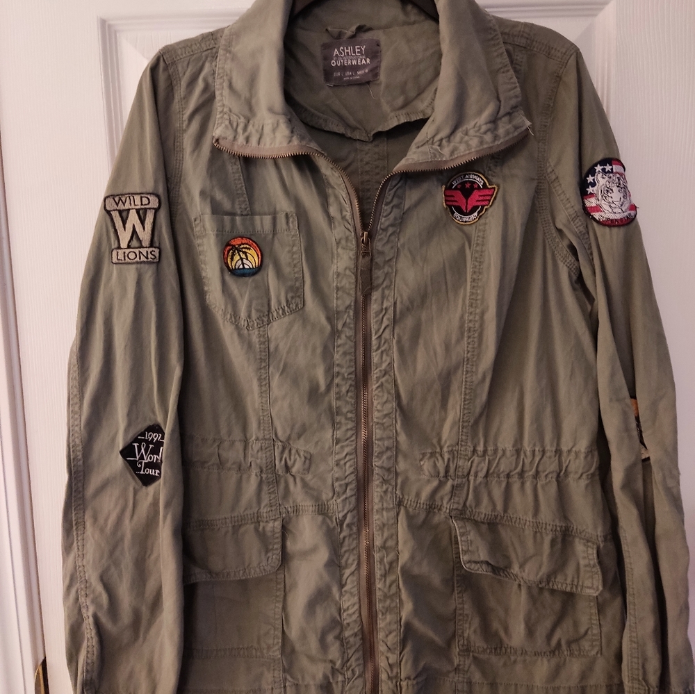Ashley Outwear By 26 International Vintage Women's  Jacket Size OliveGreen